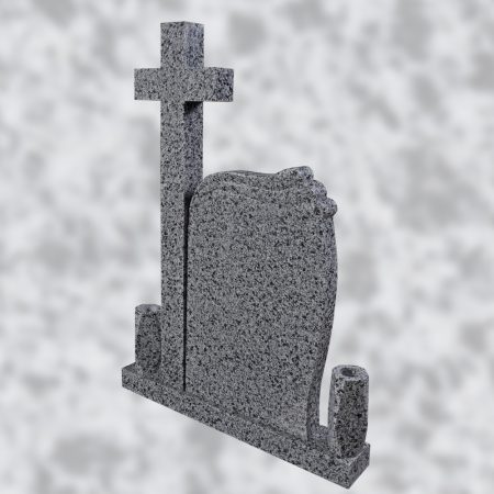 MONUMENT FUNERAR WAVE STG/DR+CRUCE CAP DREPT GRANIT NEW HALAYEB