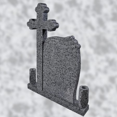 MONUMENT FUNERAR WAVE STG/DR+CRUCE CAP TRIFOI GRANIT NEW HALAYEB