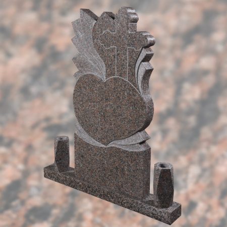 MONUMENT FUNERAR INIMA NR.466 GRANIT ROSA