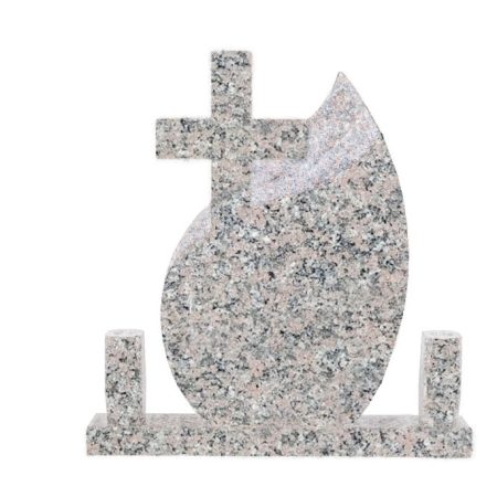 MONUMENT FUNERAR OU1 CAP DREPT GRANIT ROSA