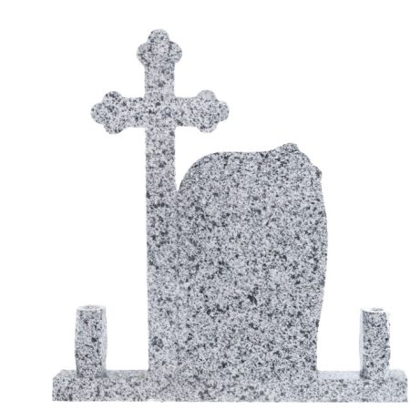 MONUMENT FUNERAR WAVE STG/DR+CRUCE CAP TRIFOI GRANIT NEW HALAYEB
