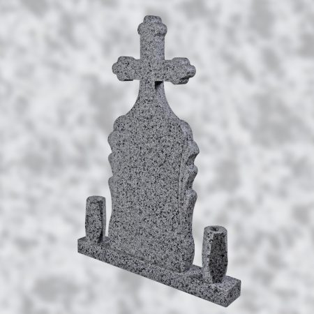 MONUMENT FUNERAR ORTODOX 5 CU CAP TRIFOI GRANIT NEW HALAYEB